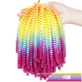 Crochet Braids Ombre Hair Synthetic Halloween Hair Extensions Colorful Spring Twist crochet hair